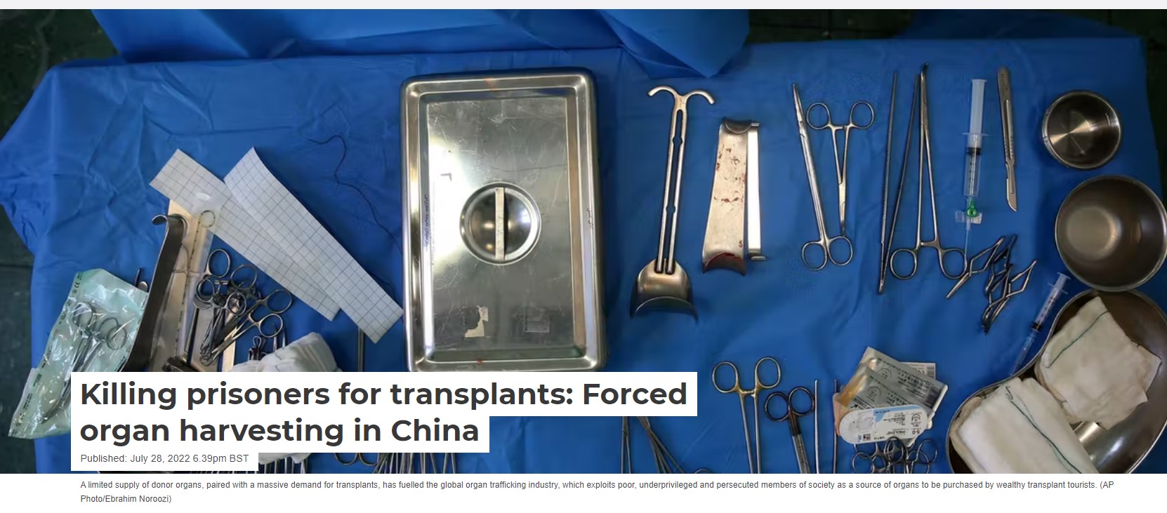 organ harvesting in China