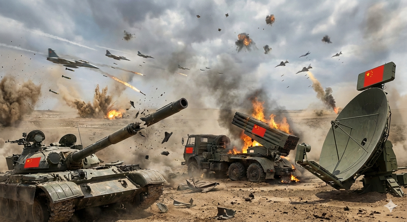 trash china's military weapons